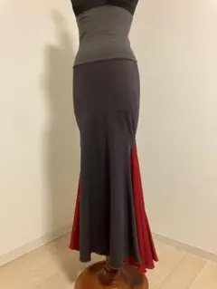 フラメンコ　スペイン生地マーメイド練習用オーダースカート