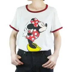 XL新品オフィシャルディズニーミニーリンガーTシャツティーシャツミッキーマウス