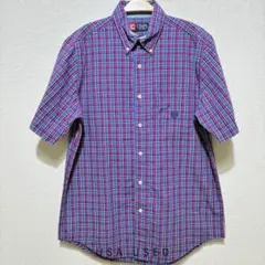 CHAPS 半袖チェックBDシャツ Sサイズのサムネイル