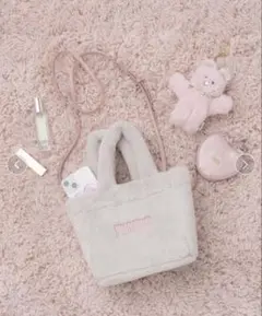 【あやべ様専用】FURFUR エコファートートバッグ ライトグレー LGRY