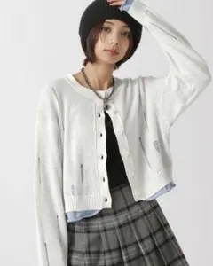pageboy ダメージカーディガン ニットのサムネイル
