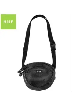 HUF ショルダーバッグ ブラック 格子柄