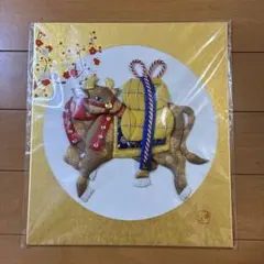 干支 丑 うし押し絵 色紙 立体ちりめん細工 和風 正月飾り 縁起物