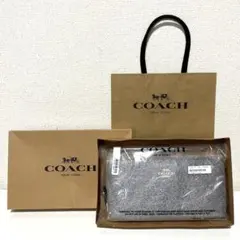 COACH C4196 シグネチャー ポーチ 美品 箱付 - メルカリ