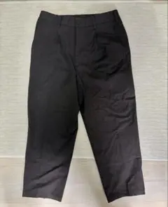 ユニクロ　タックワイドパンツ　ブラウン　Mサイズ