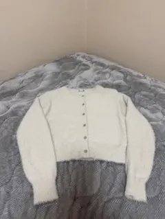 GU アイボリー 長袖カーディガン