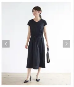 25SS BEARDSLEY ビアズリー コンビフレアワンピース ブラック 黒0