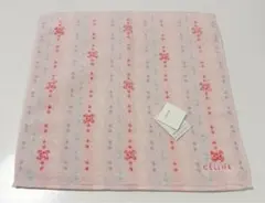 CELINE 花柄 ハンカチ ピンク タオル