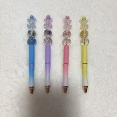 装飾付きボールペン4本セットෆ˚*〘 おまけ付き〙