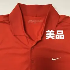 ナイキ ゴルフ　NIKE　吸汗 速乾　DRI-FIT　メンズ　ポロシャツ　Ｍ　赤のサムネイル