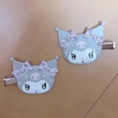 クロミ　前髪クリップ　ビジュー