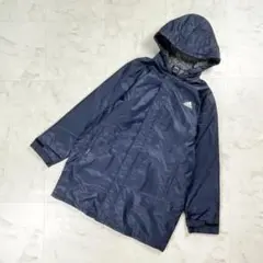 adidas CLIMAPROOF ベンチコート 紺 サイズM*KD857