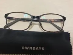 OWNDAYS AIR Ultem ウエリントン ブラック×べっ甲柄のサムネイル