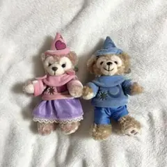 【ディズニーシー】10周年 ダッフィー&シェリーメイ ぬいぐるみバッチセット