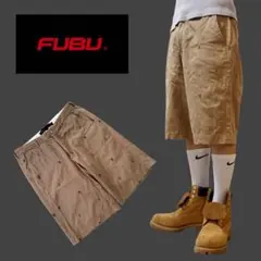 FUBU / F LOGO & CROSS CHINO SHORTS 総柄刺繍のサムネイル