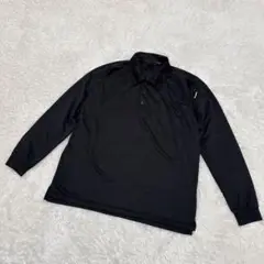 TS DESIGN ☆ 長袖ポロシャツ ロゴ ブラック Lサイズ 作業着