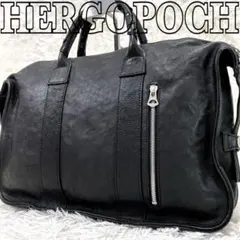 美品✨　HERGOPOCH　エルゴポック　ビジネスバッグ　オールレザー　黒のサムネイル