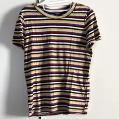 新品 FOREVER 21 マルチボーダー 半袖 Tシャツ Sのサムネイル
