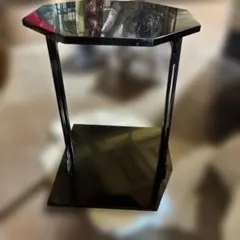 黒漆塗 八角花台 飾り台 茶道具