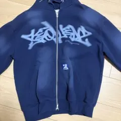 SEQUENZ シークエンズ グラフィティ ジップパーカー S ネイビー