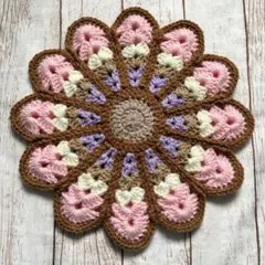 ピンク　円座　クッション　マット　チェアパッド　おざぶ　丸椅子カバー　花座布団