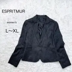 【エスプリミュール】ウール混テーラードジャケット大きい フォーマル 通勤