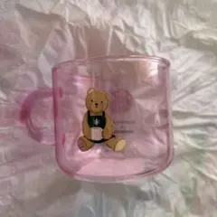 新品スターバックス × ジェラートピケ グラスマグ ソフト ピンク355ml