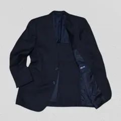 美品 オンワード樫山 テーラードジャケット 背抜き ストライプ A96