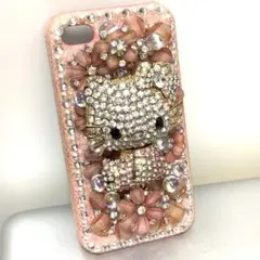 値下げ！キティ キラキラ iPhone4 デコ ケース