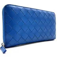 【極美品】ボッテガヴェネタ 長財布 マキシイントレ RFIDモデル 青 × 黄