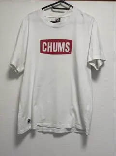 CHUMS チャムス ロゴ Tシャツ ホワイト Lサイズ