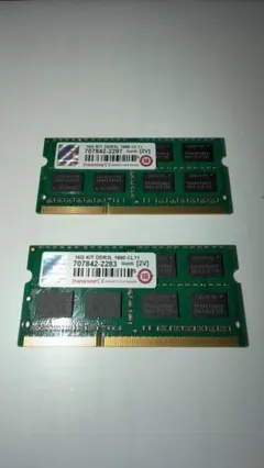 Transcend 16GB 8GB×2 DDR3L-1600 メモリ