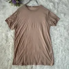 【ベースレンジ】S 半袖Tシャツ クルーネック ピンクベージュ 綿100%のサムネイル