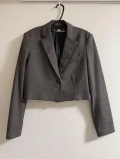 ZARA クロップドジャケット チェック柄 お値下げ可