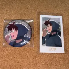 忍たま乱太郎 みんなで歩むの段 マルイ グリッター缶バッジ カード 土井 半助