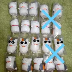 【４種計12個】夏目友人帳 ちんまりニャンコ先生　フィギュア そふびこれくしょん