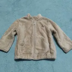 ユニクロ　フリースジップアップジャケット　ベージュ　90㌢