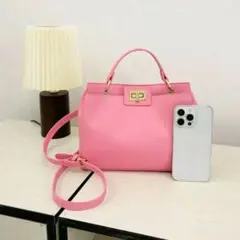 SHEIN ピンク 2way ショルダーバッグ