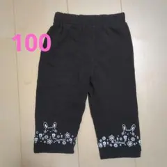 未使用　西松屋　薄手レギンス　100 黒