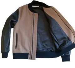 JOHN LAWRENCE SULLIVAN スタジャン ブラウン/ブラック JOHN LAWRENCE SULLIVAN ブルゾン アウター 「JOHN SULLIVAN