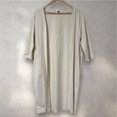 【ABITOKYO】アビトーキョー ロングカーディガン 七分袖 アイボリー Mのサムネイル