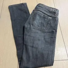 575DENIMブラックスキニーデニムS