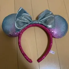 ディズニーカチューシャ ミニー スパンコール　オーロラ