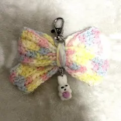 りぼんチャーム ウサギ付き