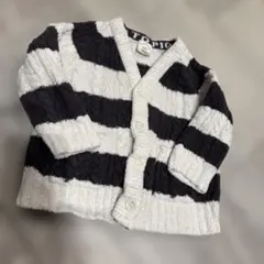 gelato pique ホワイトとグレーのカーディガン XXS