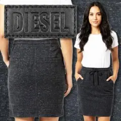 美品 ディーゼル DIESEL タイトスカート スエット 杢グレー Sレディースのサムネイル