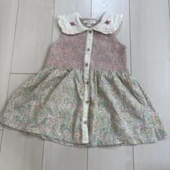 Bonjour diary 花柄 ワンピース 2Y