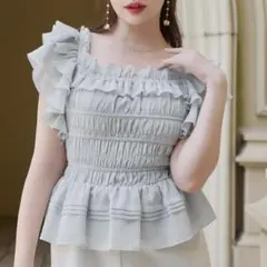 herlipto La Plage Peplum Top mint Mサイズ Herlipto La Plage Peplum Top pale mint S - メルカリ