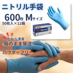 ニトリル手袋 Mサイズ 青100枚入 パウダーフリー 20箱 - メルカリ