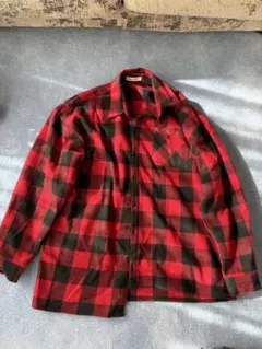 IKKU IKKU 赤黒チェック ネルシャツ